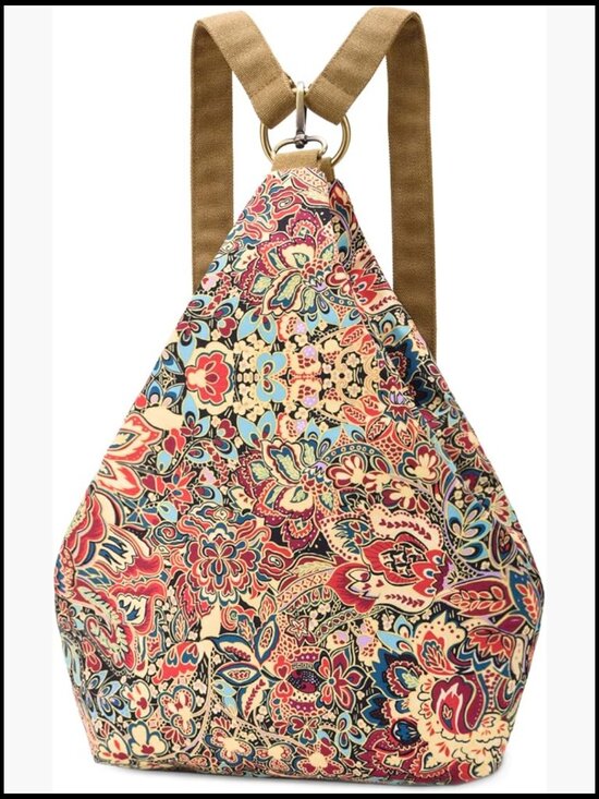 Bohemian Fashion Daypack Backpack, Casual Small Backpack Purse with Adjustable main image 6